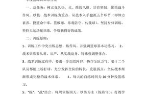 篮球队训练计划和教案小学生